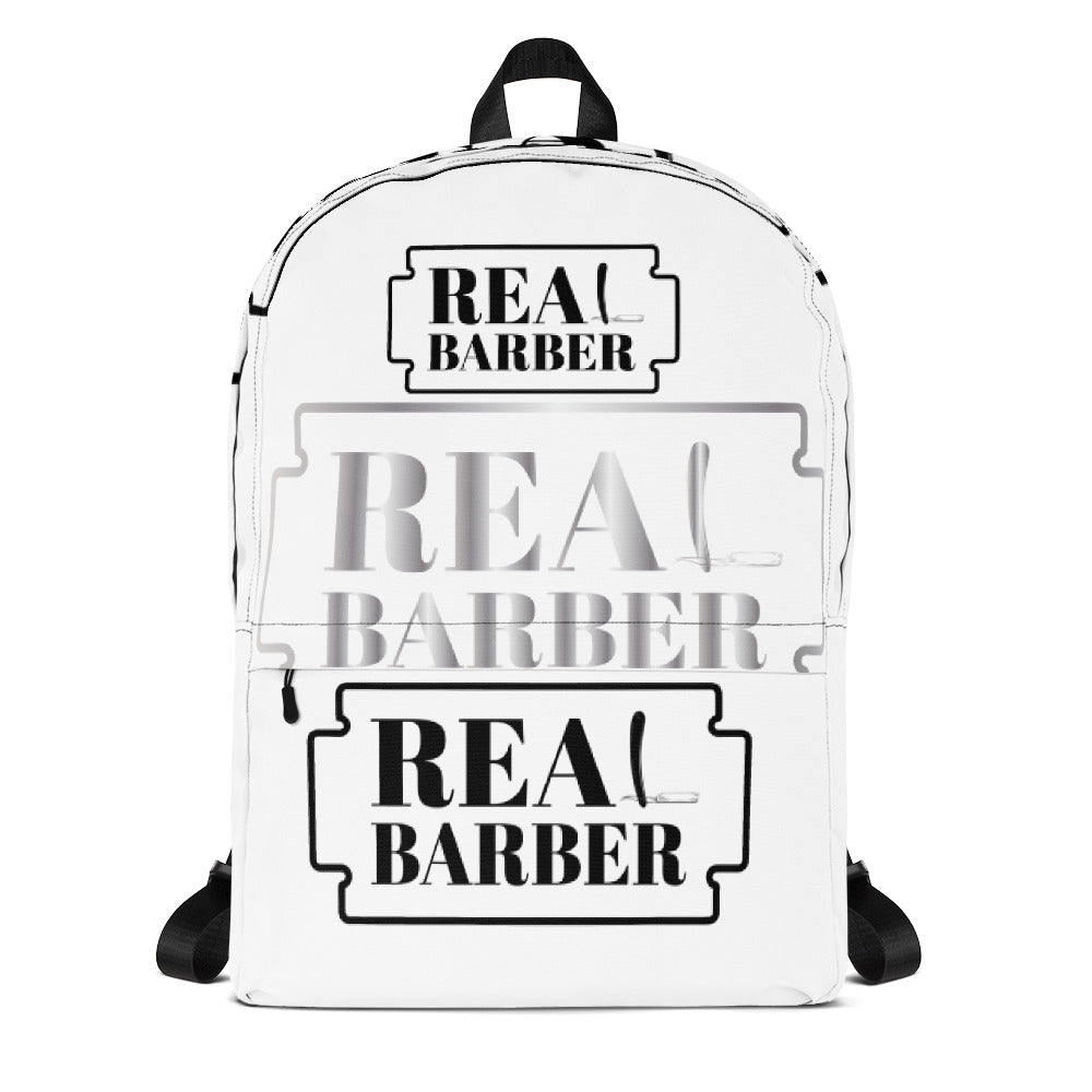 BLACK AND SILVER REAL BARBER Backpack