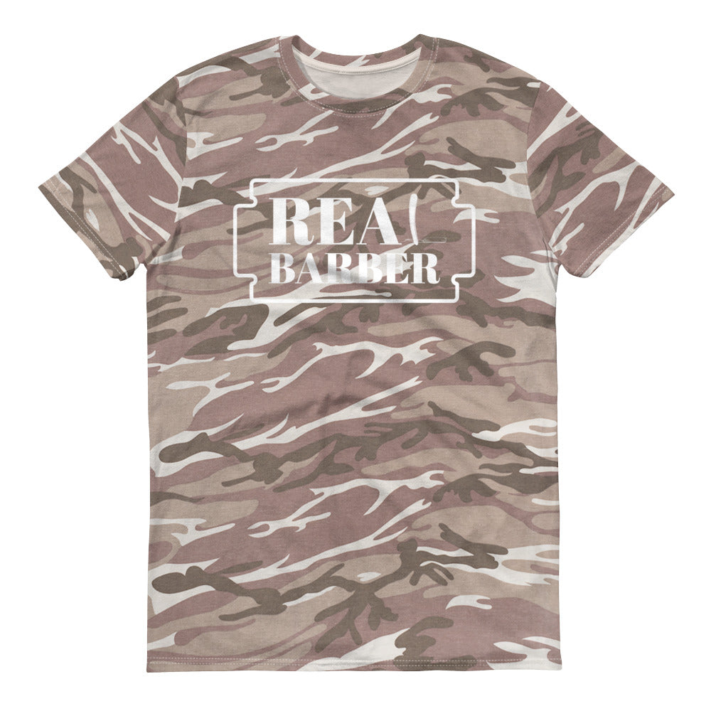 REAL BARBER Short-sleeved camouflage t-shirt