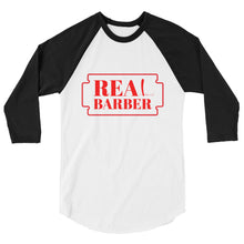 NEW REAL BARBER 3/4 sleeve raglan shirt