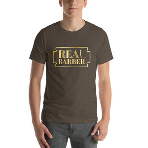 NEW! GOLD THE BLADE  REAL BARBER Short-Sleeve  T-Shirt